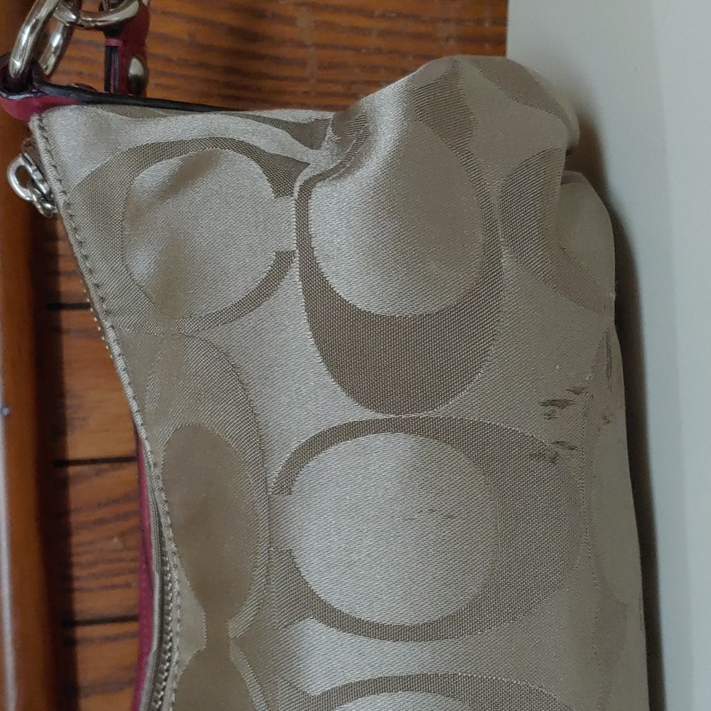 Coach Sateen Leather Shoulder Bag - Picture 7 of 16